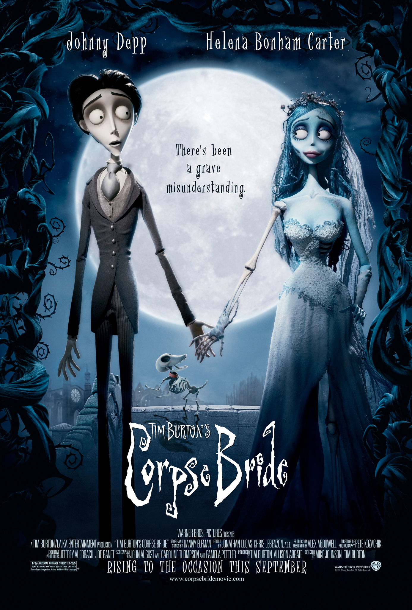 Cartel del estreno de Corpse Bride.