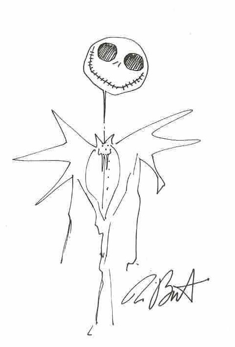 Boceto de Tim Burton